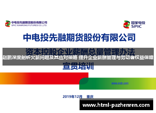 赵鹏深度剖析欠薪问题及其应对策略 提升企业薪酬管理与劳动者权益保障 赵鹏深度剖析欠薪问题及其应对策略 提升企业薪酬管理与劳动者权益保障